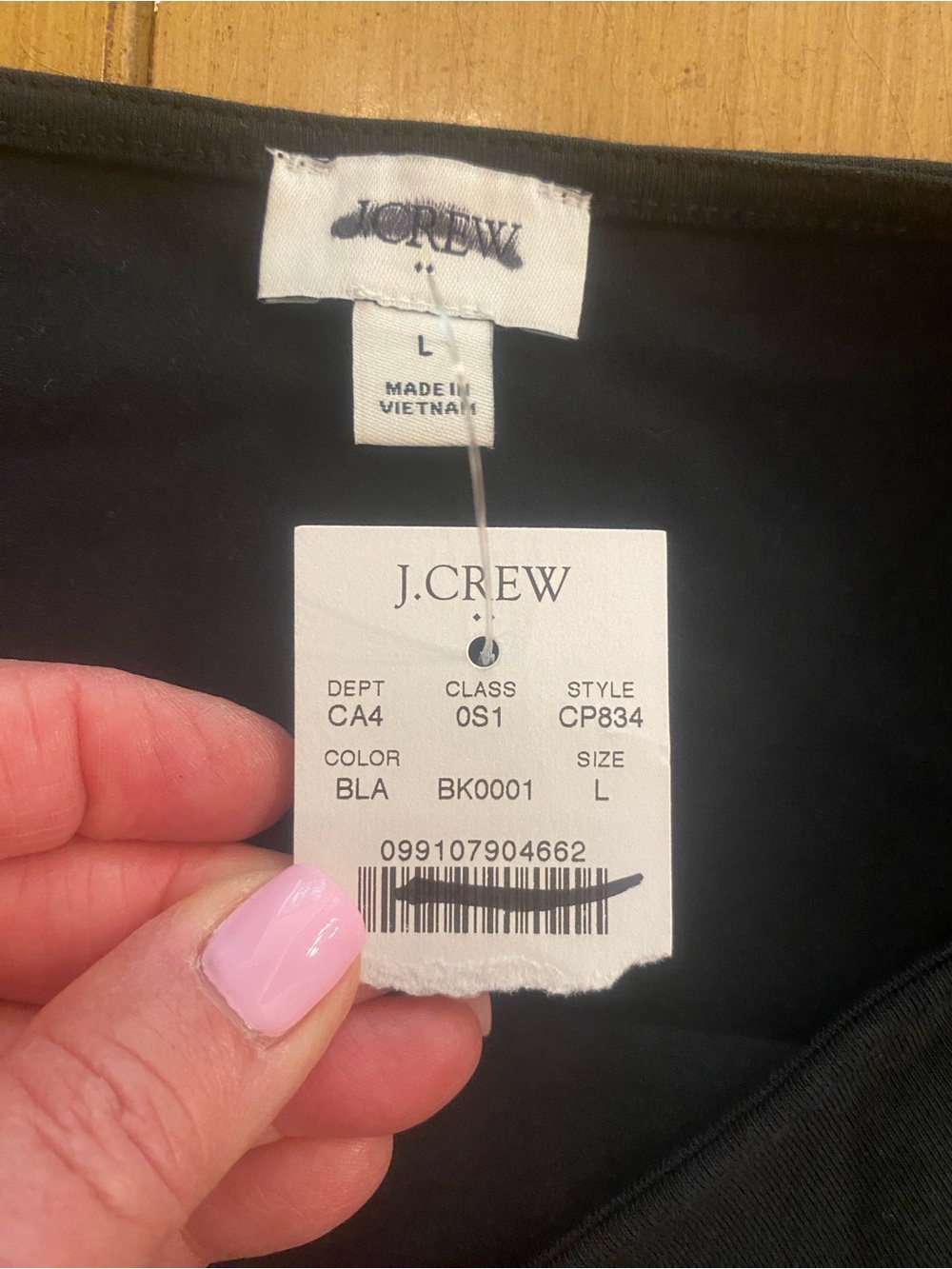 J. Crew Women’s Long Sleeve Black Maxi Dress Off Shoulder Wide Neck New size L - Picture 3 of 15